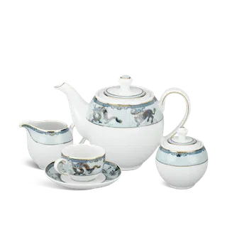 Bộ trà sứ Minh Long 1.1 L - Camellia - Tứ Linh