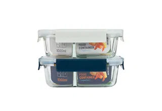 Hộp Thực Phẩm Thủy Tinh 3 Ngăn nhựa Duy Tân No.1710