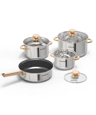 Bộ nồi inox 5 đáy Sunhouse SHG789