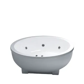 Bồn tắm lập thể Caesar MT6470 loại chân yếm massage dài 1m79