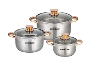 Bộ nồi inox 5 đáy Sunhouse SH781