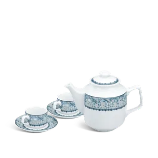 Bộ trà sứ Minh Long 0.7 L - Jasmine - Vinh Quy Nhạt