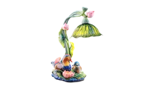 Bộ Đèn Uyên Ương sứ Minh Long - Trang trí màu
