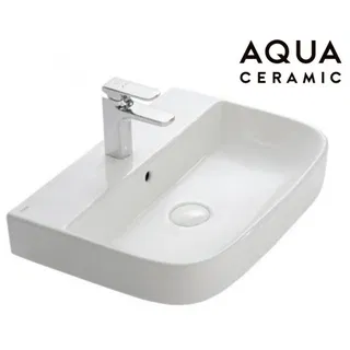 Lavabo chậu rửa mặt INAX AL-632VGC đặt bàn 3 lỗ (AL632V)