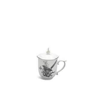 Ca trà sứ Minh Long 0.30 L + nắp - Mẫu đơn IFP - Chim Chích Chòe