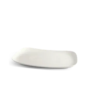 Dĩa chữ nhật phẳng sứ Minh Long 50 x 37 cm - Gourmet Lys - Trắng Ngà