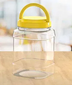Hũ vuông nhựa Duy Tân 250 - Nắp quai - 2150ml