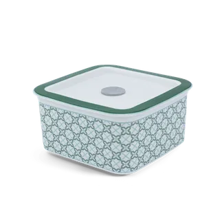 Hộp dưỡng sinh vuông đựng thực phẩm sứ Minh Long 15 cm + nắp