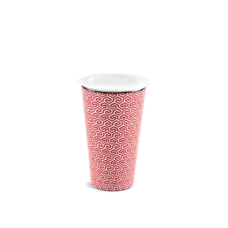 Ly Sứ Dưỡng Sinh sứ Minh Long 0.48 L - Red Karakusa