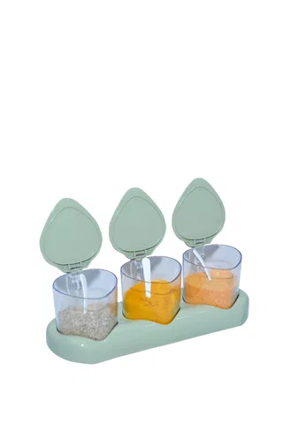 Hũ đựng gia vị khay 3 nhựa Châu Hưng 003
