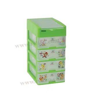 Tủ Nhựa Mini M Trắng Trong 5 Ngăn nhựa Tý Liên No.0724