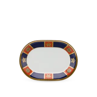 Dĩa oval sứ Minh Long 32 cm - Tulip - Trống Đồng