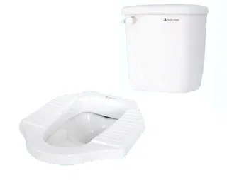Bồn cầu xổm Thiên Thanh 04 + thùng nước 06