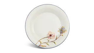 Dĩa tròn sứ Minh Long 28 cm - Tulip Ngà - Hương Đồng