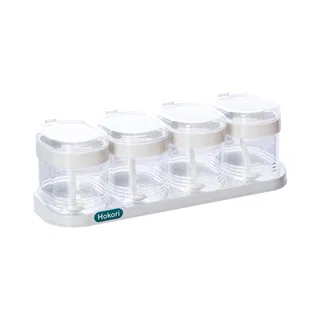 Lọ gia vị bộ 4 Hokori nhựa Việt Nhật 2937