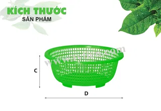 Rổ 350 (loại 2) nhựa Tý Liên No.0303