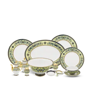 Bộ đồ ăn sứ Minh Long 6 người Á 40 sản phẩm - Hoàng Cung - Hoàng Liên