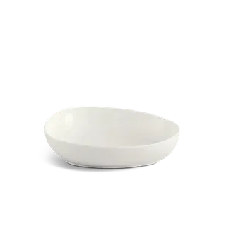 Tô tam giác tròn sứ Minh Long 29 cm - Gourmet Lys - Trắng Ngà