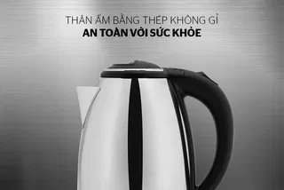 Ấm siêu tốc Inox 1.5L Happy Time HTD1055