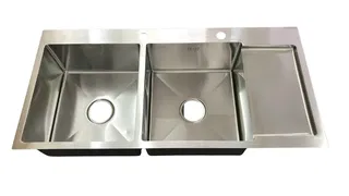 Chậu rửa đúc 2 Hộc 1 Cánh Honorcy 100x48 (304)