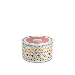 Hộp dưỡng sinh tròn đựng thực phẩm sứ Minh Long 15 cm + nắp (K) - Dưỡng Sinh - Mosaic