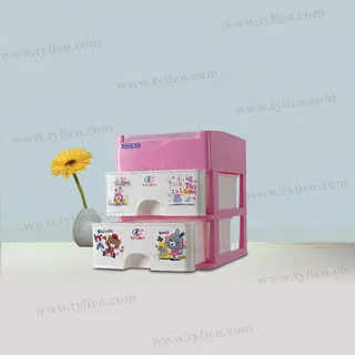 Tủ Nhựa Mini M Trắng Sữa 3 Ngăn nhựa Tý Liên No.0724