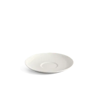Dĩa lót tách capuchino sứ Minh Long 15 cm - Daisy Lys - Trắng Ngà