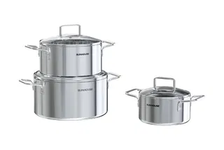 Bộ nồi inox 304 liền đáy Sunhouse Healthy SHG705