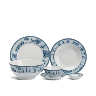 Bộ đồ ăn sứ Minh Long 22 sản phẩm - Jasmine - Thôn Dã