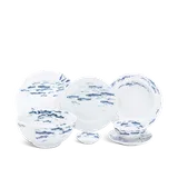 Bộ đồ ăn sứ Minh Long 23 sản phẩm - Jasmine - Cá Cơm Sương Mờ