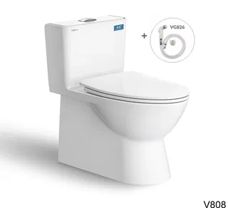 Bồn cầu 1 khối Viglacera V808 tặng kèm xịt vệ sinh VG826