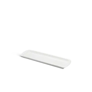 Khay chữ nhật cạn sứ Minh Long 55 x 17 cm - Misc Assortment Lys - Trắng Ngà