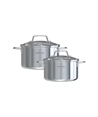 Bộ nồi Inox 304 liền đáy Sunhouse Healthy SHG703
