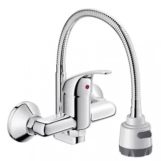 Vòi chậu rửa chén Viglacera VG712 nóng lạnh gắn tường