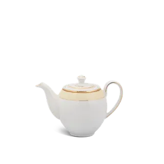 Bình trà + nắp sứ Minh Long - Camellia - Hương Biển Kem