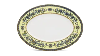 Dĩa oval sứ Minh Long 37 cm - Hoàng Cung - Hoàng Liên