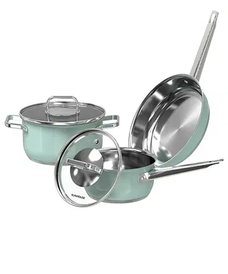 Bộ nồi chảo Inox 304 Sunhouse SHG608