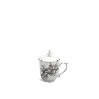 Ca trà sứ Minh Long 0.30 L + nắp - Mẫu đơn IFP - Chim Chào Mào