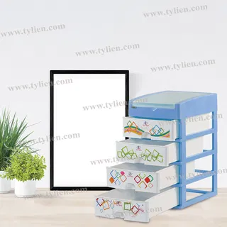 Tủ Nhựa Mini L Trắng Sữa 5 Ngăn nhựa Tý Liên No.0725