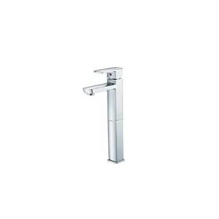 Vòi lavabo chậu rửa mặt Caesar B551CU nóng lạnh cổ cao kèm nút xả nhấn