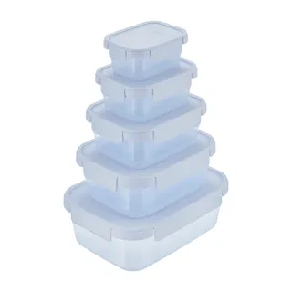 Bộ 5 hộp thực phẩm nắp gài INOCHI Hokkaido 500-950-1650-2750-4600 ml