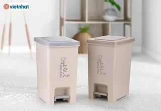 Thùng rác vuông 10L Hokori Việt Nhật 8061