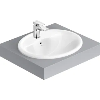 Lavabo chậu rửa mặt Viglacera CD1 bán âm dương vành