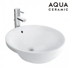 Lavabo chậu rửa mặt INAX AL-333V bán âm sứ chống bám bẩn Aquaceramic (AL333V)