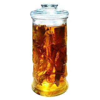 Bình thủy tinh ngâm rượu trụ rồng 12 lít có vòi