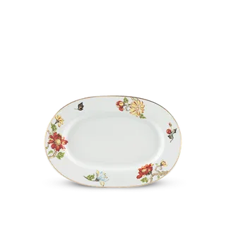 Dĩa oval sứ Minh Long 32 cm - Camellia - Cát Tường