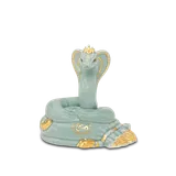 Tượng Rắn Thanh Xà sứ Minh Long - Men ngọc (bóng) 2 (V)