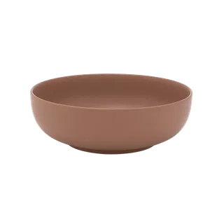Tô cạn sứ Minh Long 18 cm - Timeless - Màu Nâu