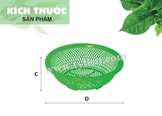 Rổ 322 dẻo nhựa Tý Liên No.0308