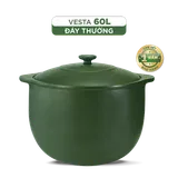 Nồi dưỡng sinh sứ Minh Long Healthycook Vesta (Nồi tròn cao) 60 L + nắp